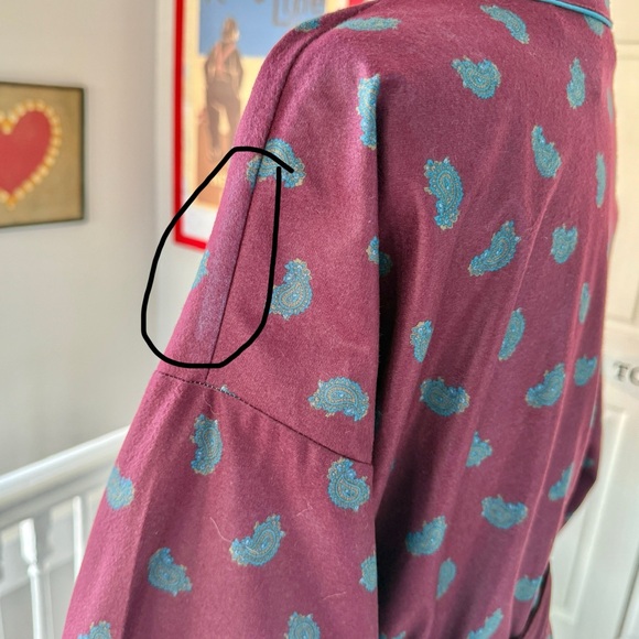 Vintage Bill Blass Paisley Belted Robe (size ONE SIZE) - Picture 12 of 12